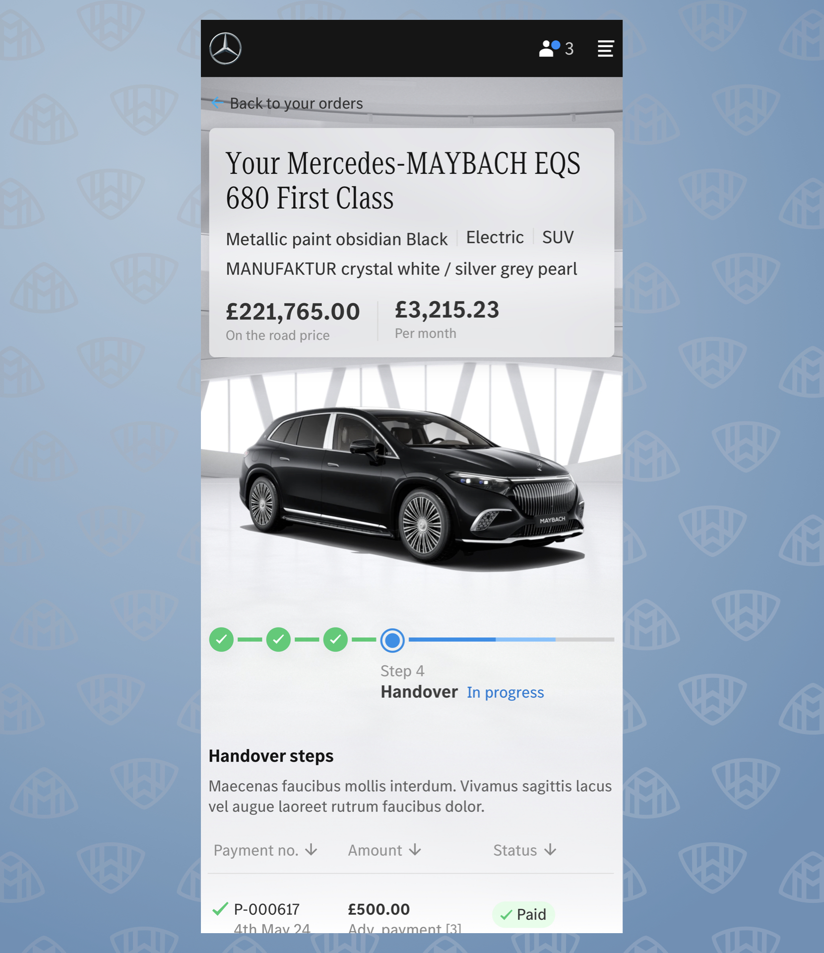 Mercedes-Maybach buying process